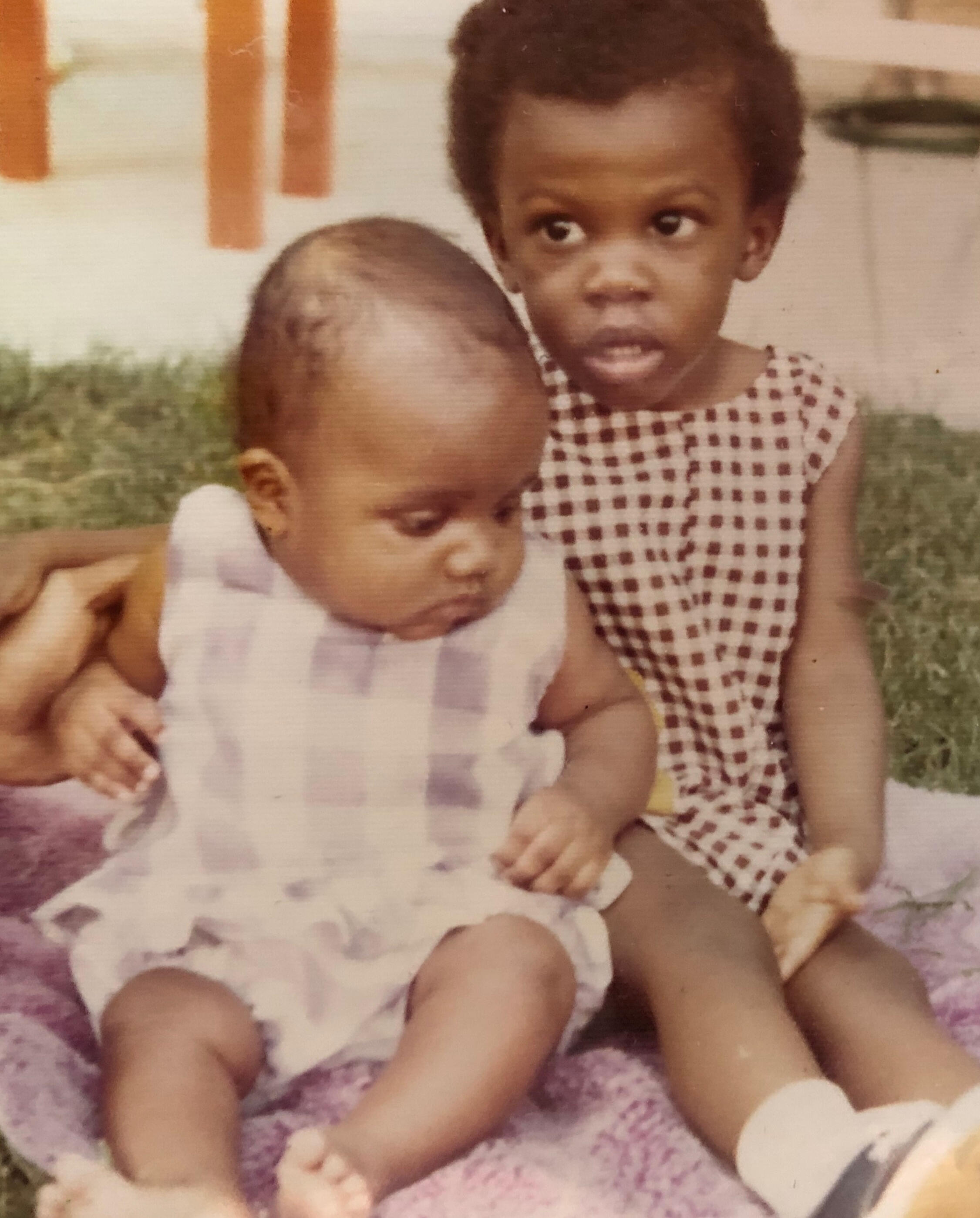 Two babies Two adorable black babies